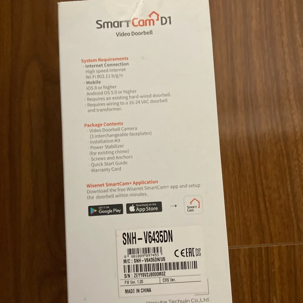Samsung SmartCam D1 with Face Recognition